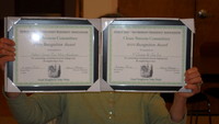 The first two awards as part of the Good Neighbor Recognition Award program. Winners for April 2010 are V. Cirace & Sons on Richmond Street and Salem Street True Value Hardware.