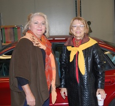 Paula Brown and Carol Romano at the Mayor’s Coffee Hour