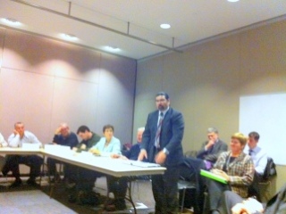 Scott Soares, Agriculture Commissioner, talks to the committee