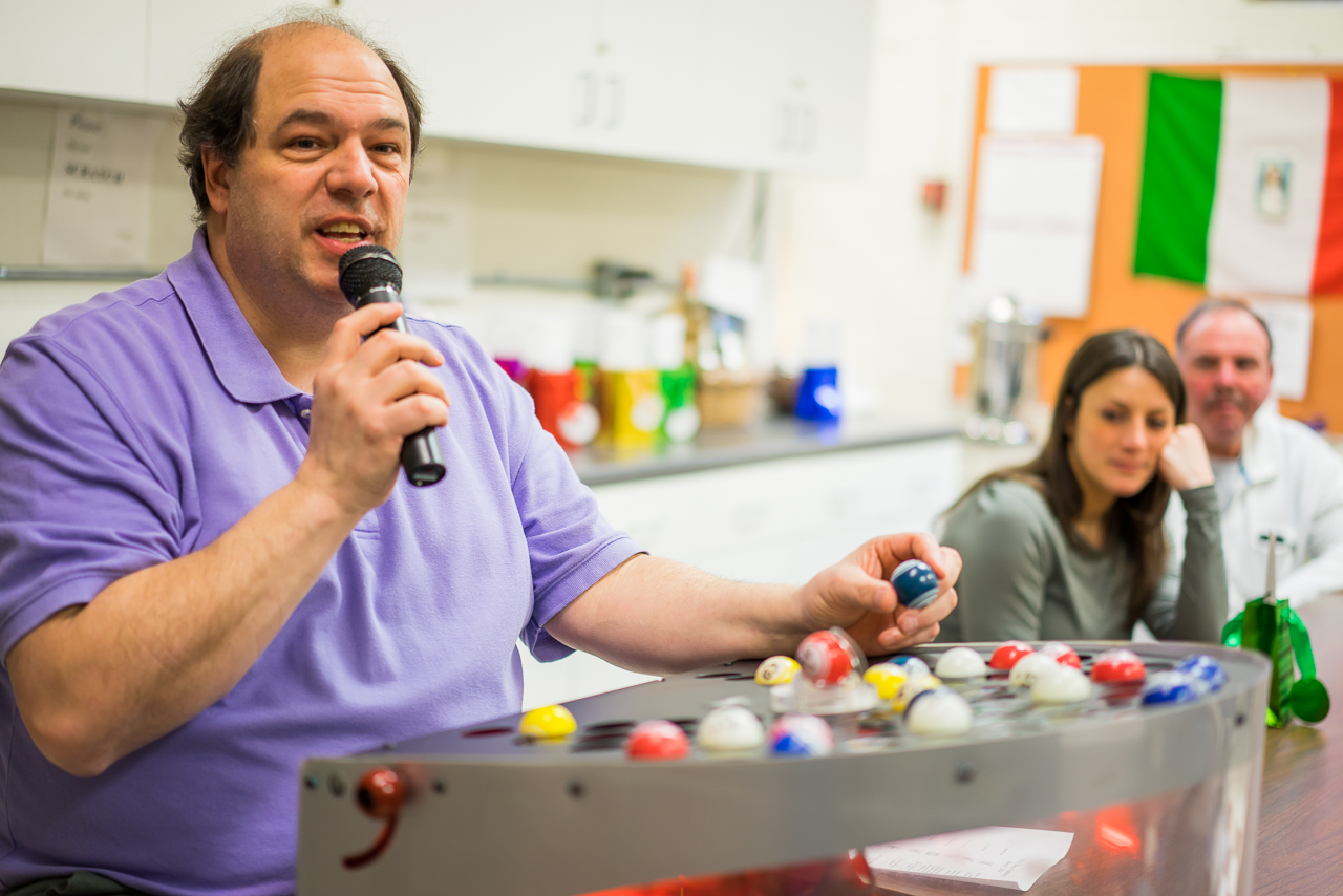 NEAD President John Romano calls BINGO (NEWF Photo).