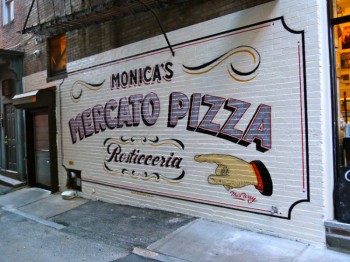 Monica’s expanding to pizza in the basement.