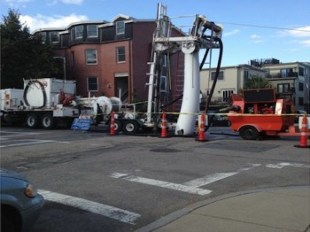 Sewer Liner on Street (NEWF Photo)