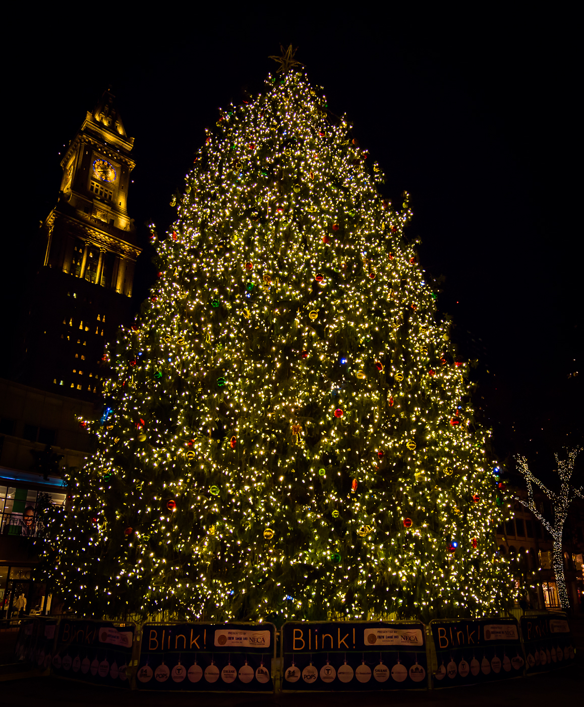 Boston Tree Lighting 2021 Faneuil Hall