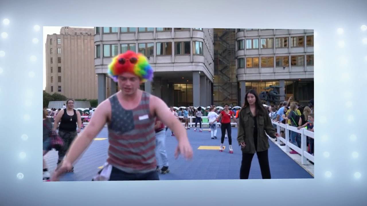 Video: Donna Summer Roller Disco Party at City Hall Plaza