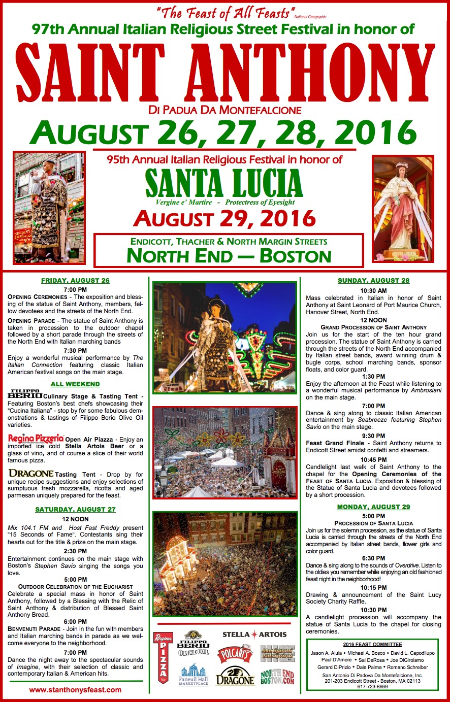 The feast on sale schedule 2016