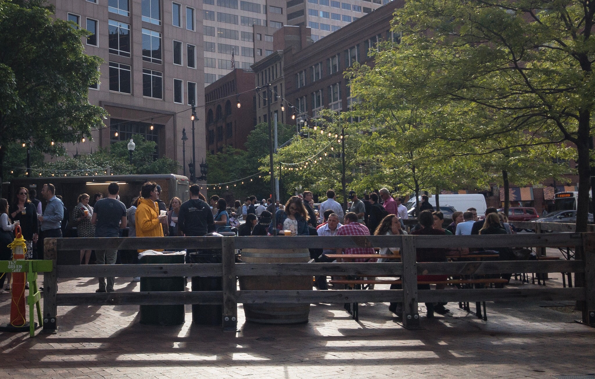 Trillium Beer Garden Opens On Greenway Across From Rowes Wharf