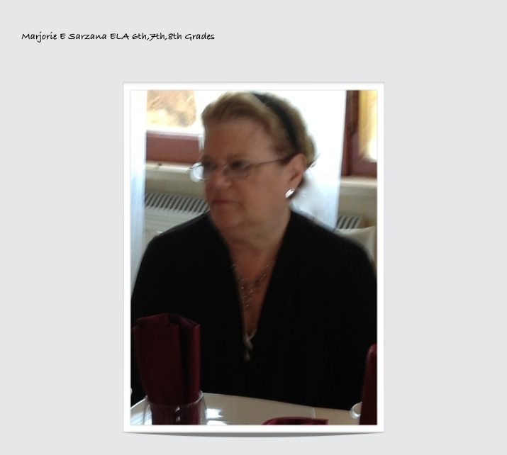 Mrs. Sarzana, St. John School, Grade 8 Teacher