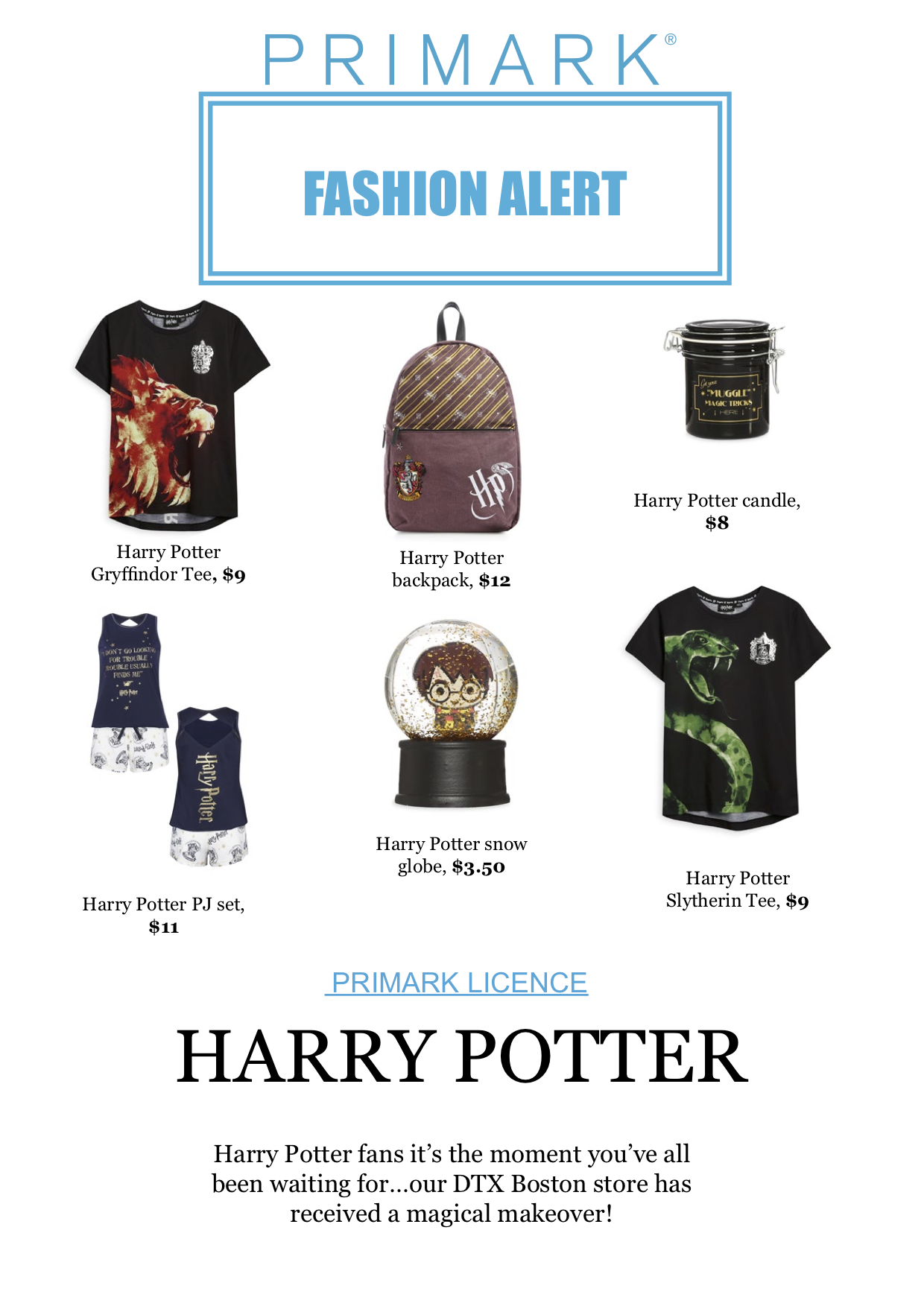 Primark has launched a Harry Potter collection and it is magical