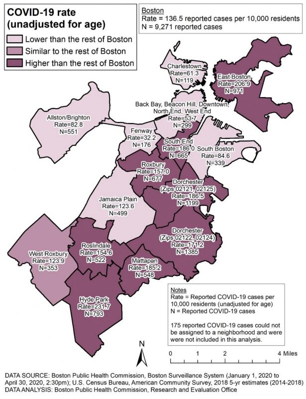 COVID-19 Neighborhood Map May 1 2020